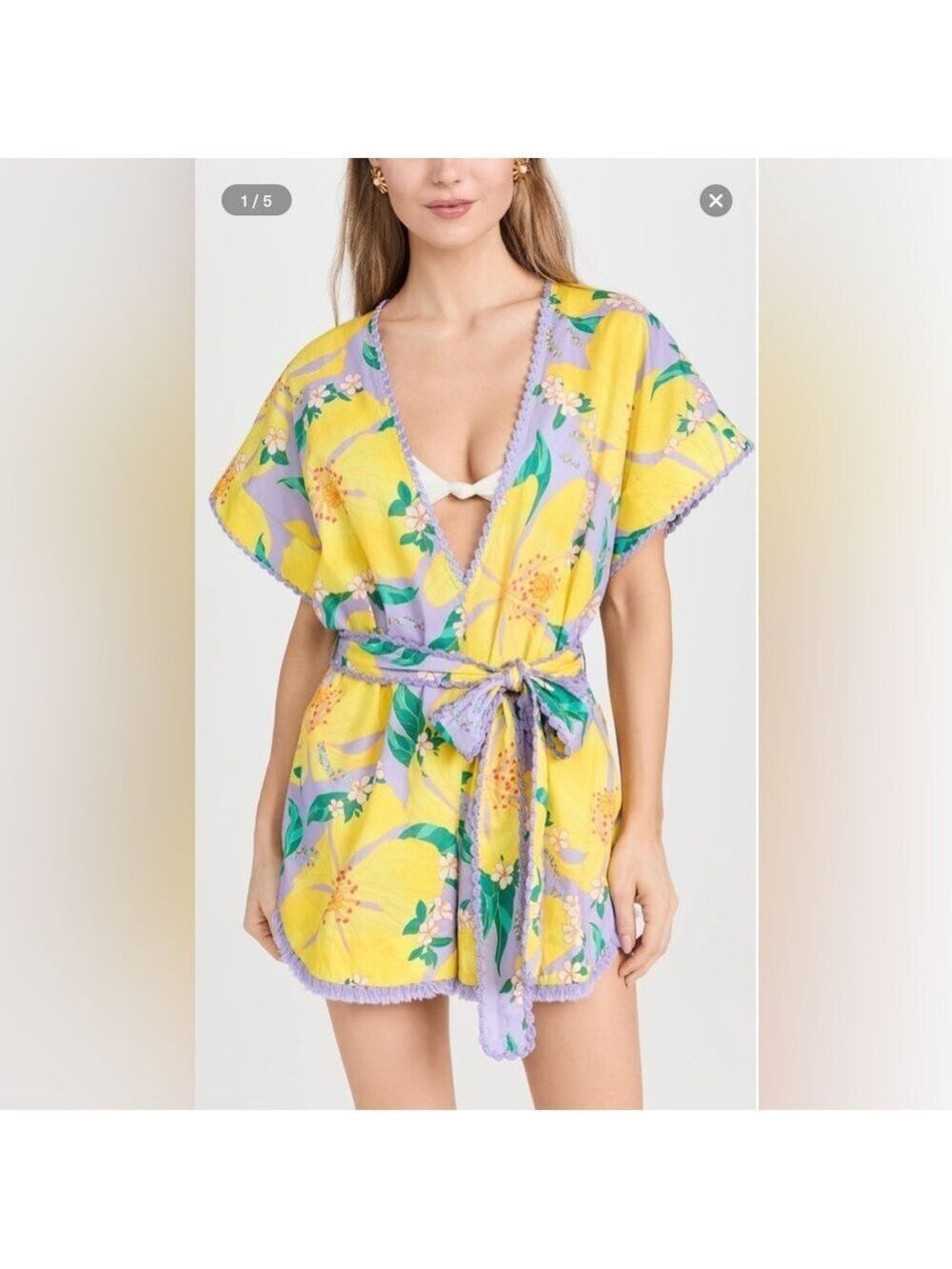 Farm Rio Pietra Floral Romper